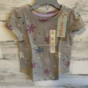 Toddler Girl Snowflake Shirt Size 3T NEW